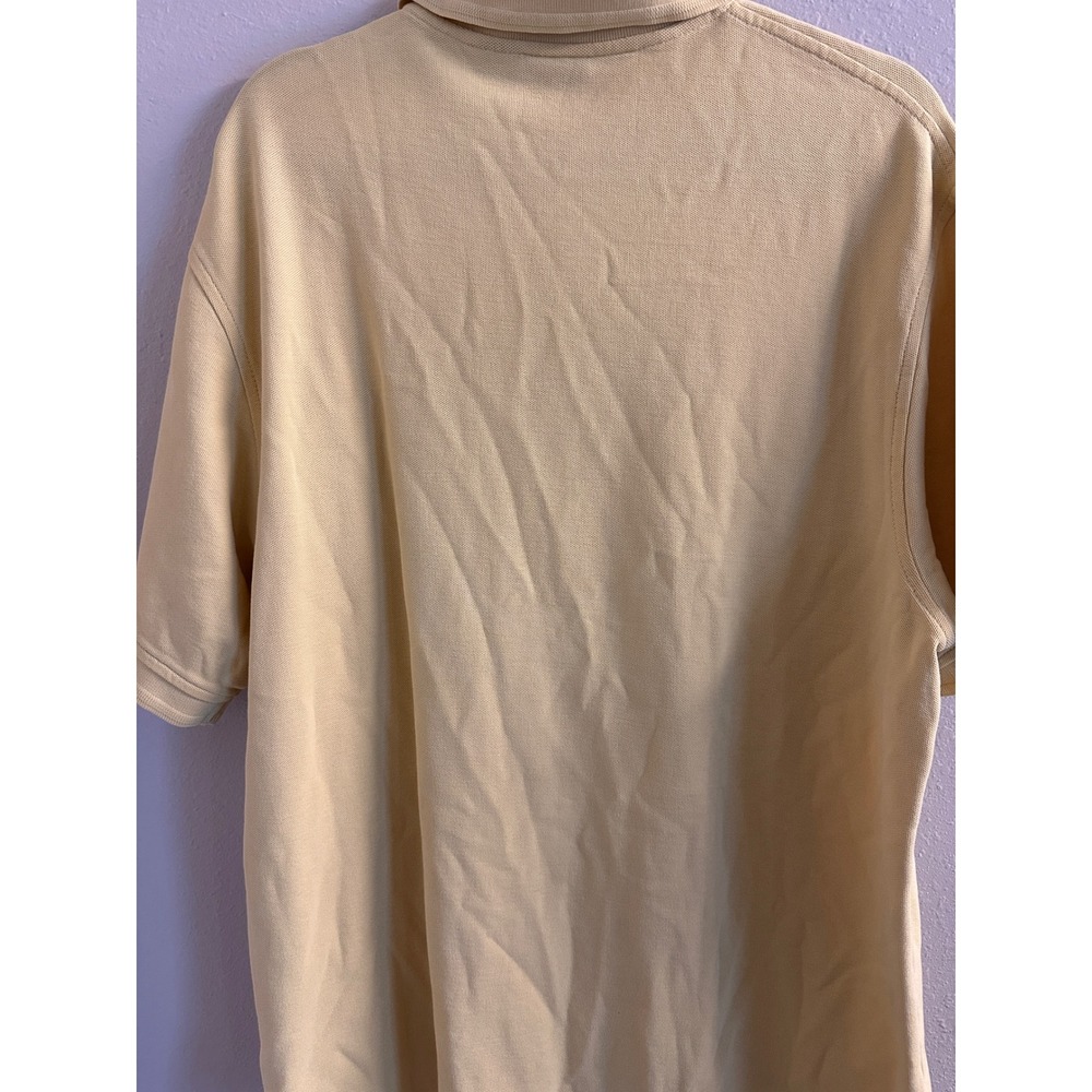 Jos A Bank Traveler Collection Polo Shirt Mens Large Yellow 100% Cotton Pique - Picture 5 of 10